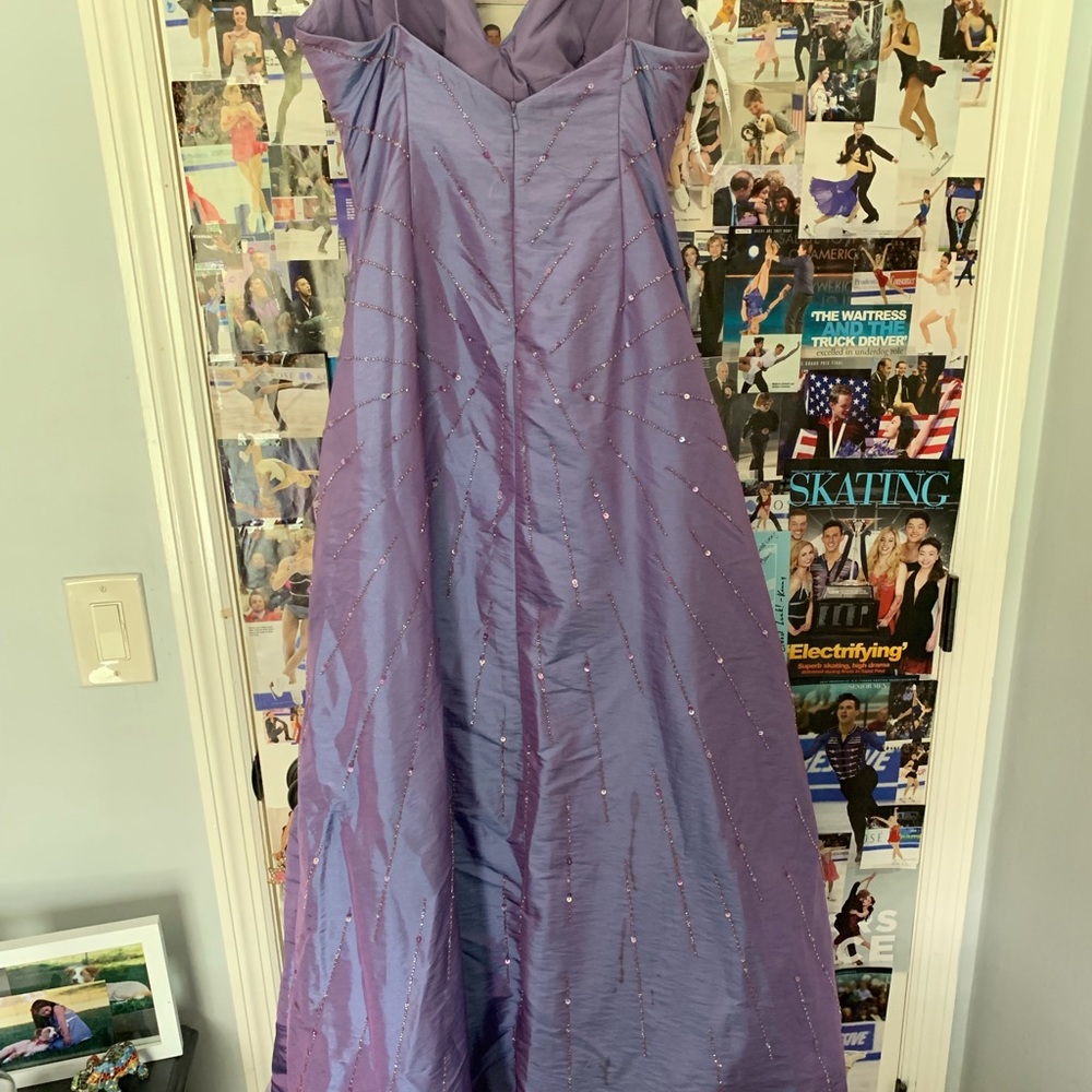 Vintage Iridescent Embellished Prom Dress - Picture 4 of 6